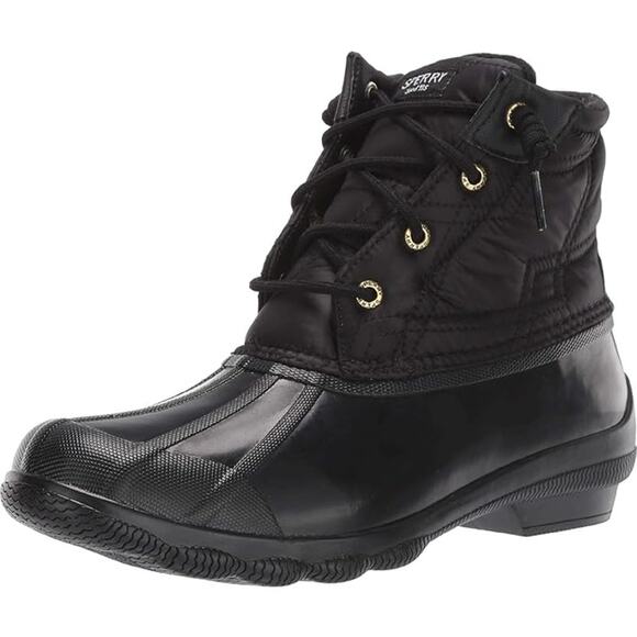 NWT Sperry Women's Syren Gulf Black Boots Waterproof Size 8.5 US - Picture 1 of 1